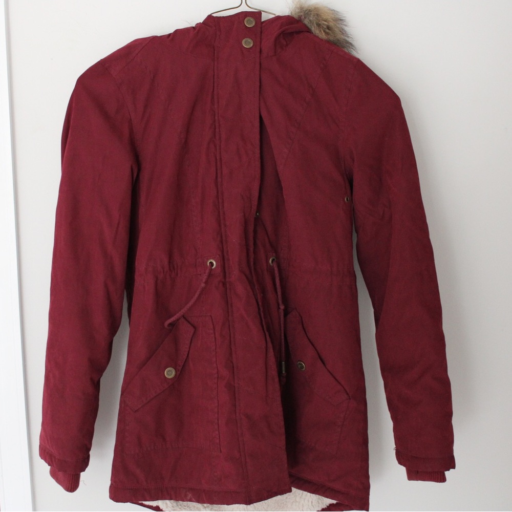 AEROPOSTALE Women’s Faux Shearling-lined Parka